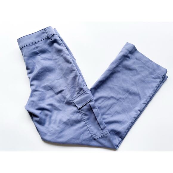 Women's Divided Loose Fit Blue Cargo Pants SIze 2 - Picture 1 of 9